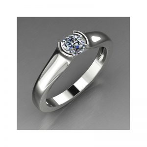 Elegantný zásnubný prsteň s diamantom 0.30 ct