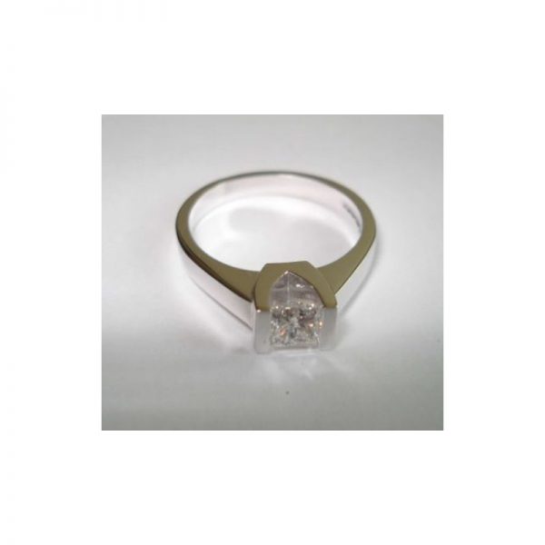 Zásnubný prsteň s diamantom Princess 0.50 ct,