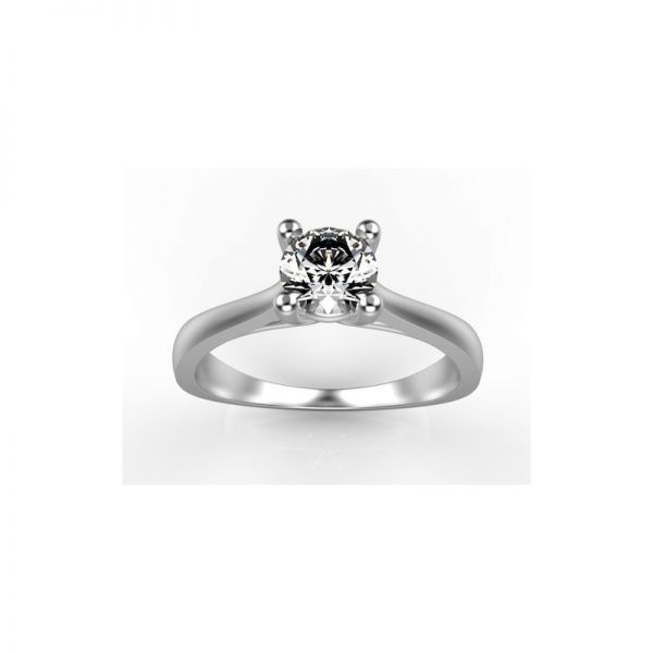 Zásnubný prsteň s diamantom 0.30 ct, cartier,