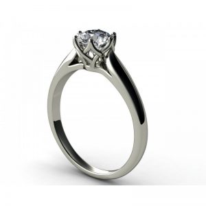 Romantický zásnubný prsteň s diamantom 0.80 ct