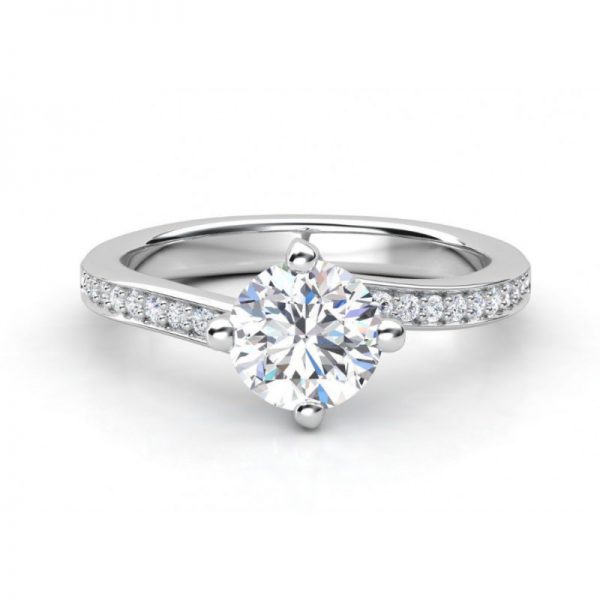 Zásnubný prsteň s diamantom