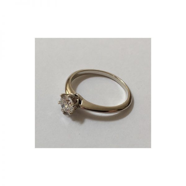 Romantický zásnubný prsteň s diamantom 0.50 ct