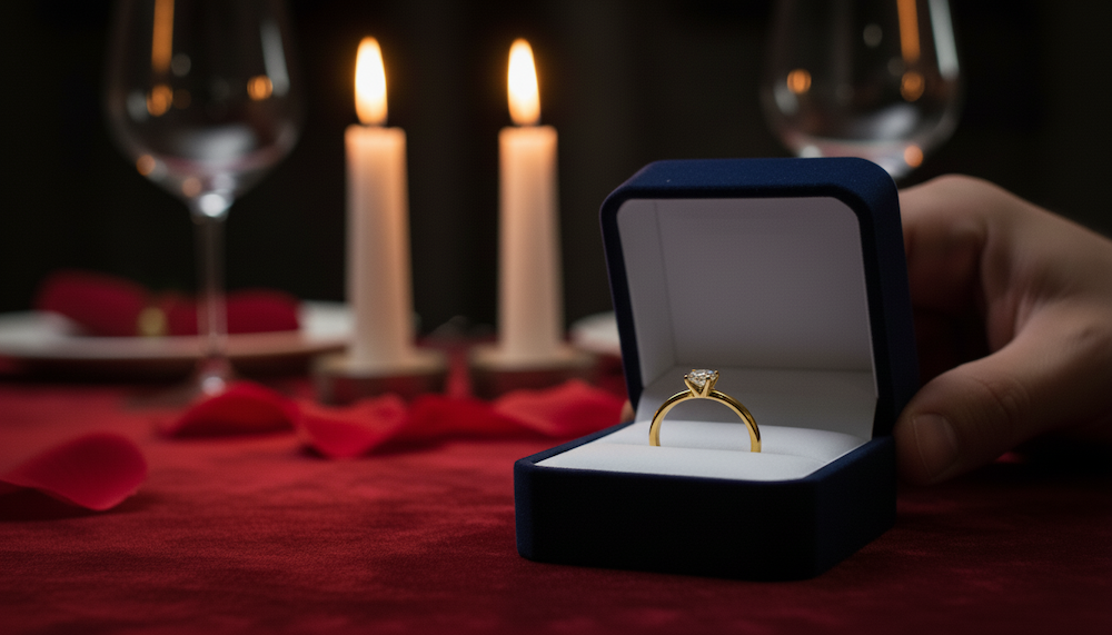 Prsteň s diamantom 0.30 ct model sol 1535, žlté zlato 14 K - 10