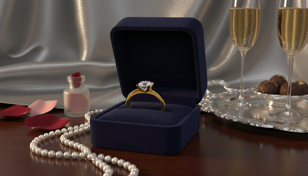 Prsteň s diamantom 1.00 ct GIA, model SOL 9028, žlté zlato 14 K - 5
